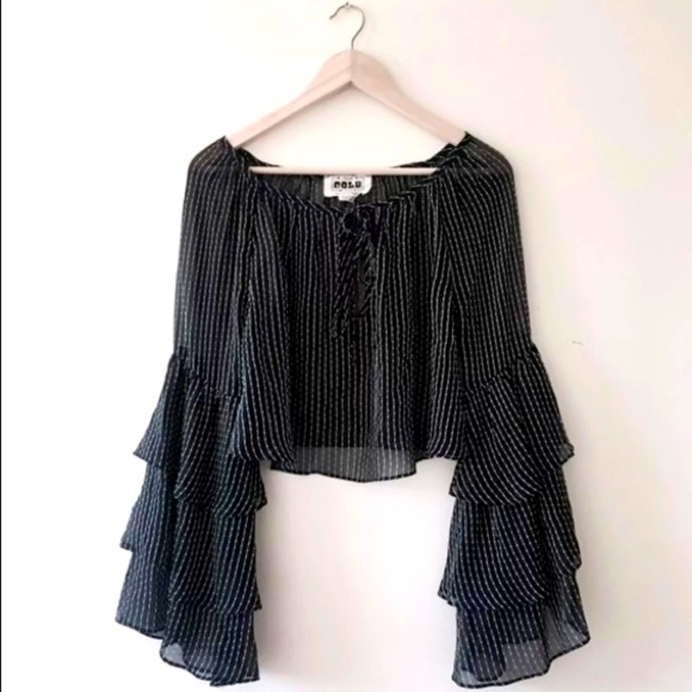 🔔 Stone Cold Fox Clement Bell Sleeve Blouse *LIKE NEW*